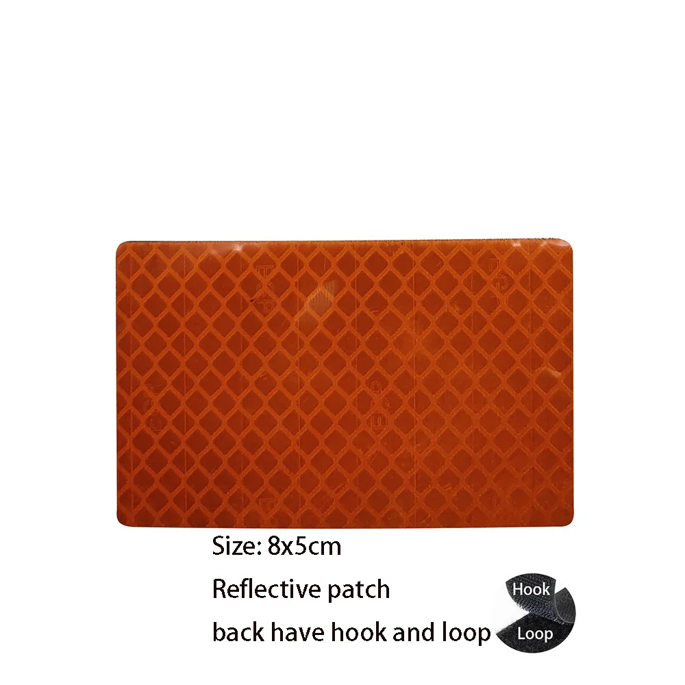 Reflector IR cortado con láser, malla de 8x5cm, Reflector de Color sólido, tira de 10x2,5 cm, insignia accesorio para bolsa, superventas - imagen 4