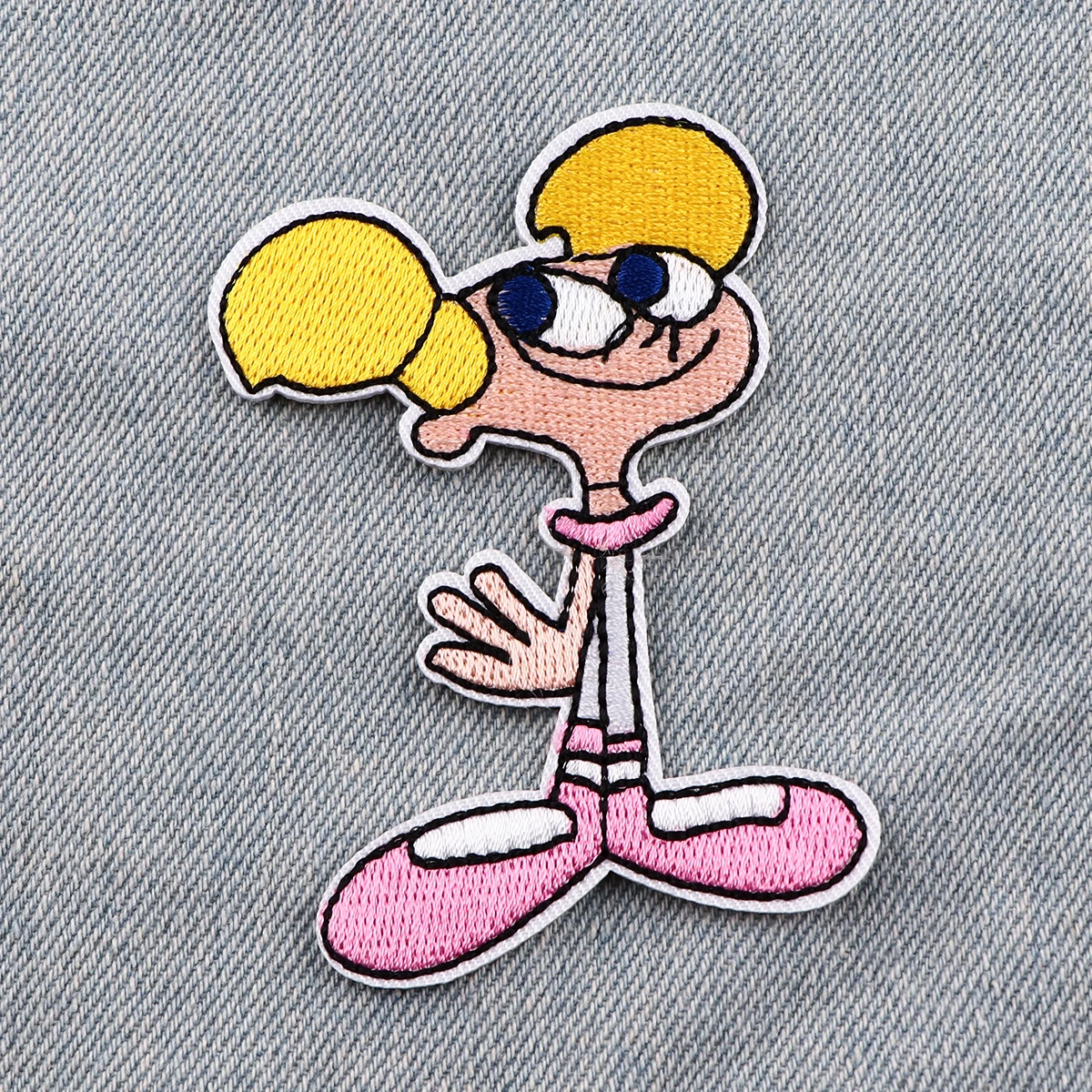 Parche bordado de dibujos animados, parches para planchar en la ropa, pegatinas para coser Vaqueros - imagen 5
