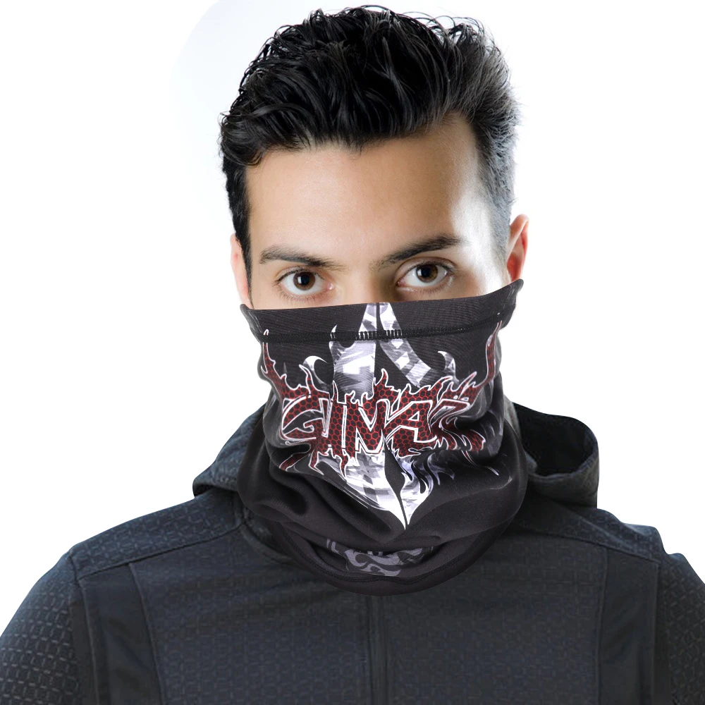 Mascarilla térmica con estampado de lana para hombre y mujer, cubrebocas elástico de media cara con estampado de lana más suave, bufanda de ciclismo para esquí y Snowboard - imagen 4