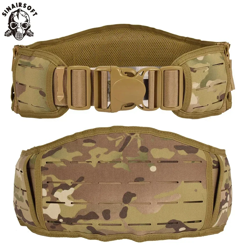 SINAIRSOFT cinturón táctico para uso con chaleco de caza cinturón Molle acolchado combate 500D fajas de nailon cinturón Modular - imagen 2