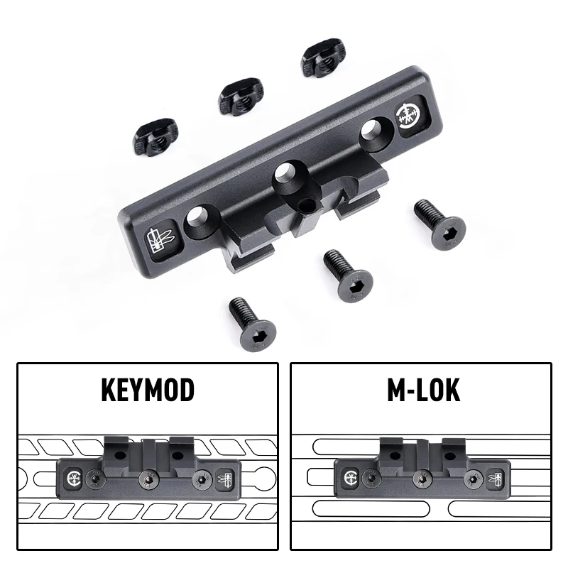 WADSN táctico Surefir M600 M300 luz Thorntail2 soporte de linterna para Mlok Keymo Rail CNC aleación de aluminio Metal - imagen 2