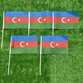 Azerbaijan hand flag