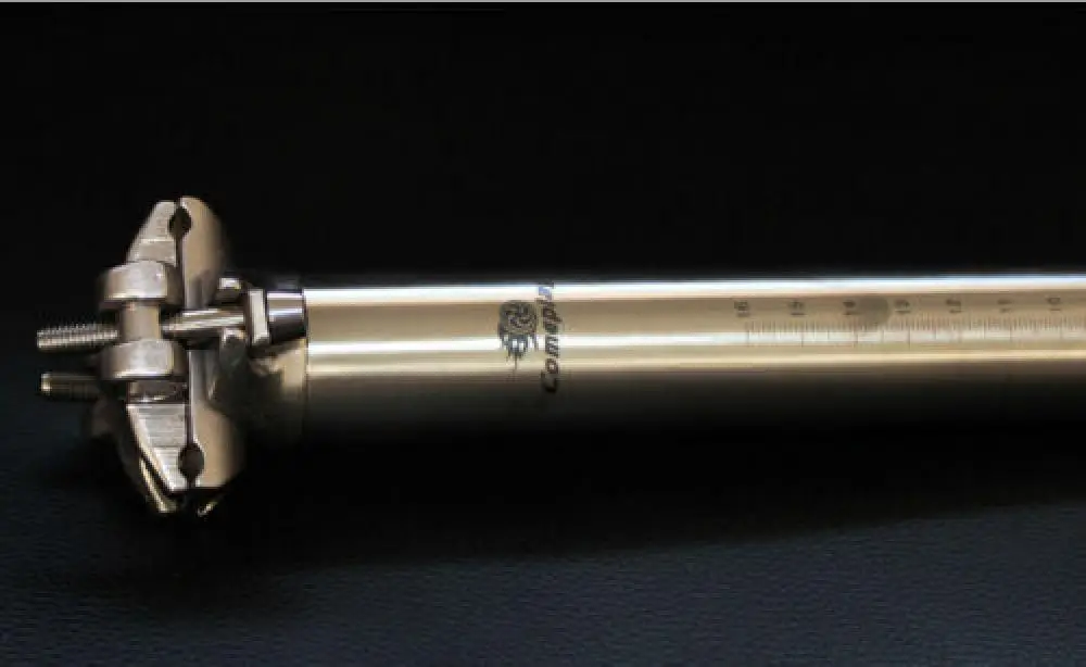 Tija de sillín de titanio para bicicleta de montaña, tubo de asiento Ti de 27,2/30,9/31,6 Mm, 350/400Mm - imagen 4