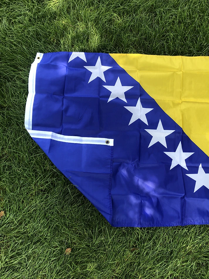 BANDERA DE SKY 3X5Fts bandera de Bosnia y Herzegovina 90X150cm BIH BA bandera de Bosna Hercegovina para decoración bandera nacional colgante - imagen 5