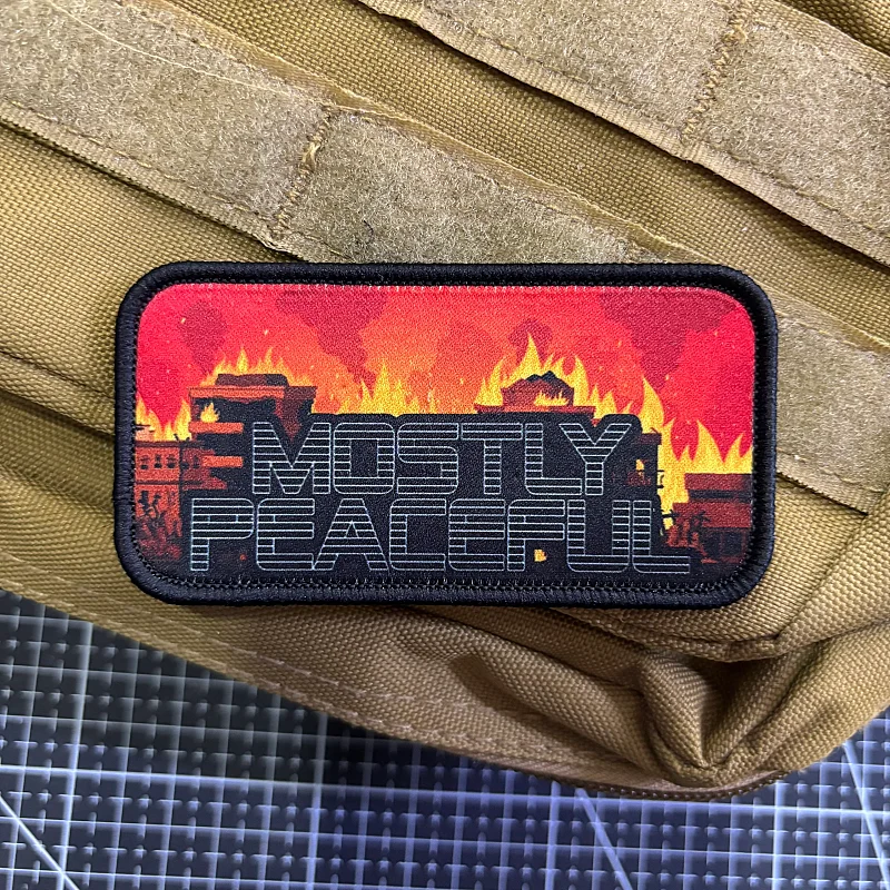 Parche Táctico con Diseño de Sarcasmo y Moral, Parches Impresos con Velcro para Mochilas Militares, Adhesivo Divertido