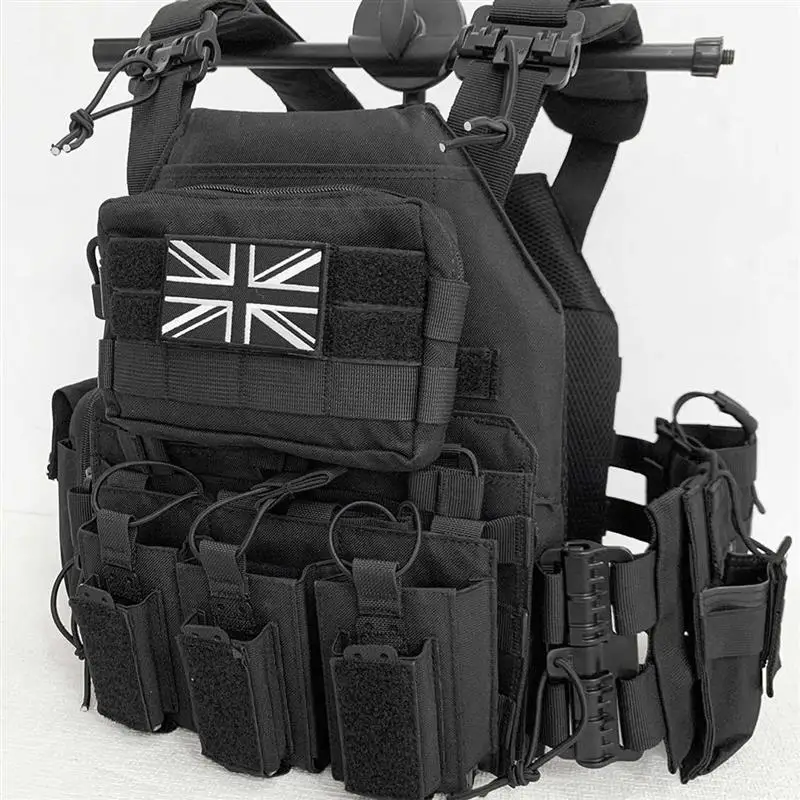 AQzxdc-Chaleco táctico para exteriores, equipo de accesorios de exposición de cómic Ghost Cos, chaleco multifuncional JPC transpirable para Cosplay de juego de guerra - imagen 5