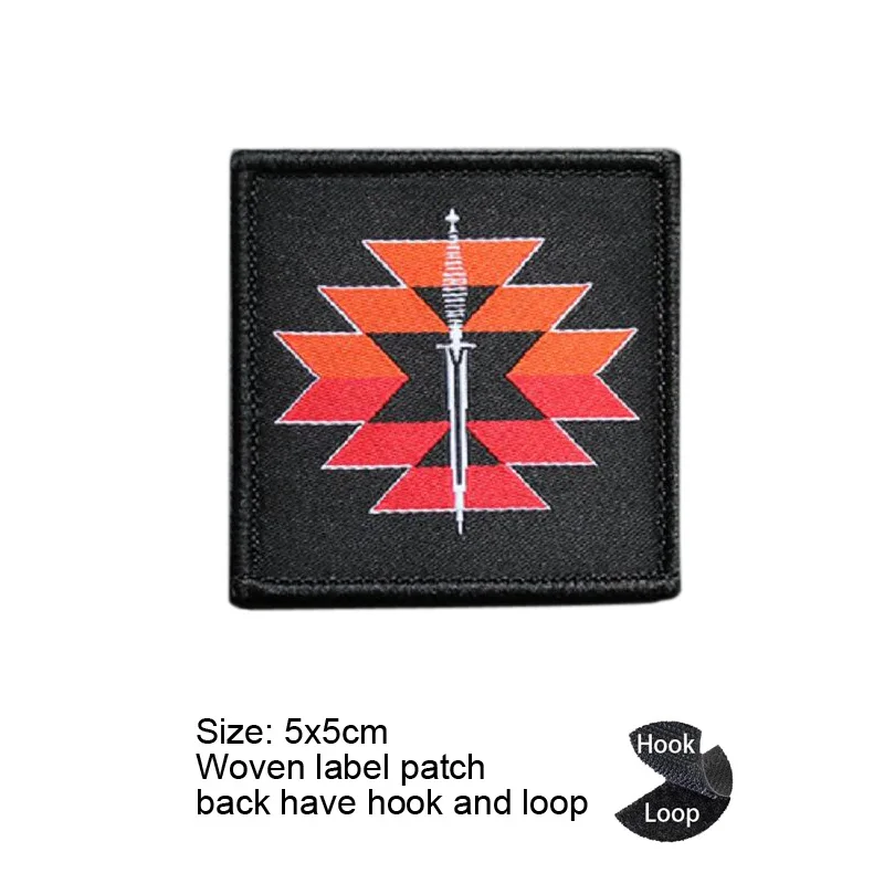 Woven label patch 35