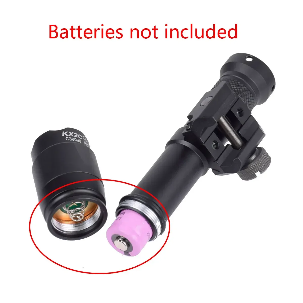 Táctico SF M600C M600 M300 luz de explorador Rifle arma linterna LED foco de caza interruptor de almohadilla de presión momentánea - imagen 5