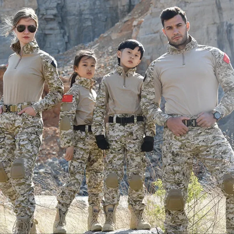 Uniforme militar táctico para el Día de los niños, disfraz de camuflaje, disfraz de Halloween para adultos para chico y niña, traje del ejército de soldado de explorador - imagen 2