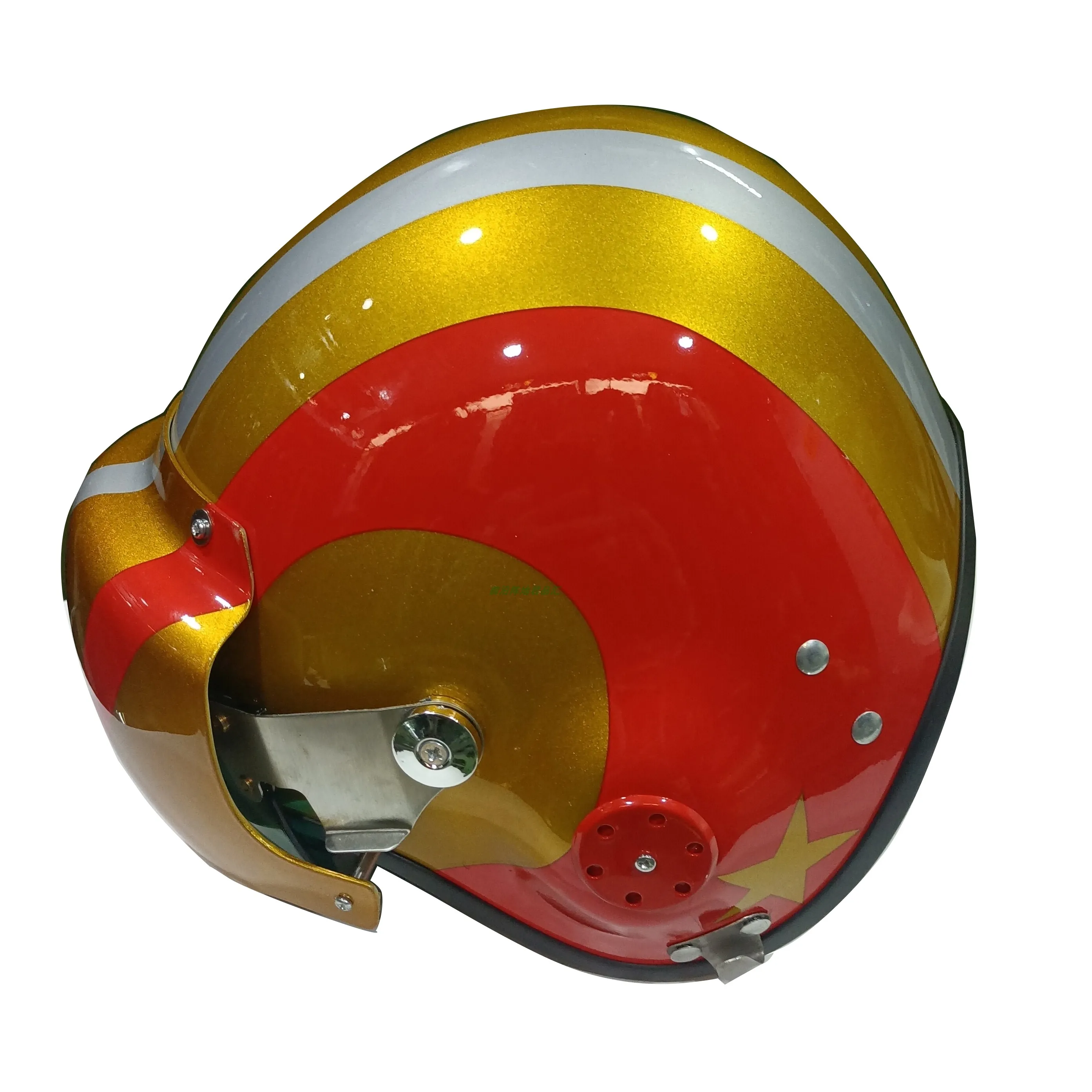 Casco de piloto Four Seasons Colección clásica personalizada unisex Casco de seguridad de doble lente Canal de película - imagen 4