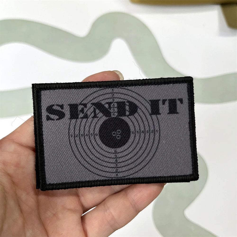 Parches de insignia de moral, pegatinas de gancho y bucle, emblema táctico del ejército militar, mochila - imagen 2