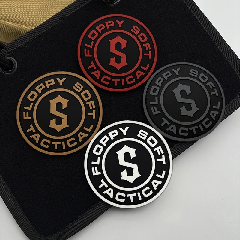 Parche de gancho y bucle de piraña, accesorios de PVC, parches brillantes, insignia moral al aire libre, insignias tácticas de ropa - imagen 5