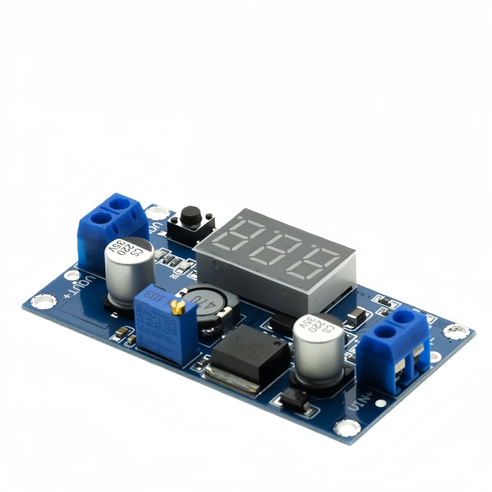 LM2596 regulador reductor ajustable con pantalla LED 4-40V