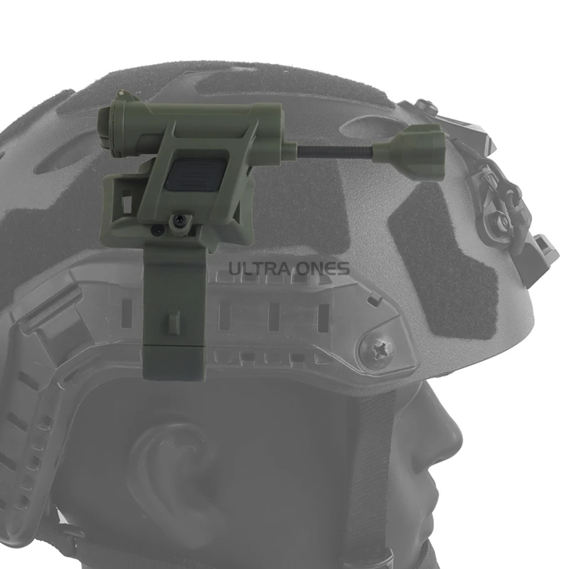 Cascos tácticos linterna LED estroboscópica caza tiro casco Airsoft luz rojo/verde/azul/blanco/modos IR lámpara de casco CS 4th - imagen 3