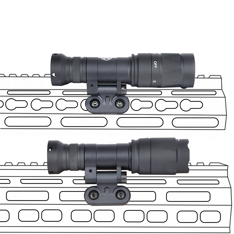 Wadsn-linterna estroboscópica táctica M640C, M640U, M640W, M340W, Airsoft, M300B, M600C, luz de explorador de caza de Metal para Mlok Keymod, carril de 20mm - imagen 2