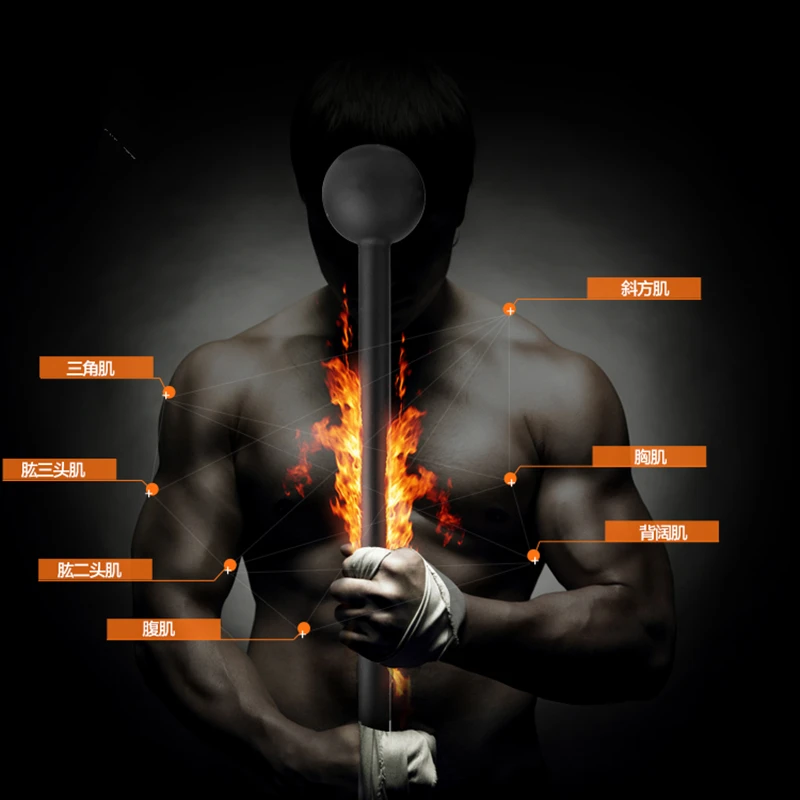 Martillo de acero para gimnasio, entrenamiento de fuerza central de múltiples opciones, entrenamiento de lucha de lucha de Macebell, tren de antebrazo con agarre de martillo - imagen 3