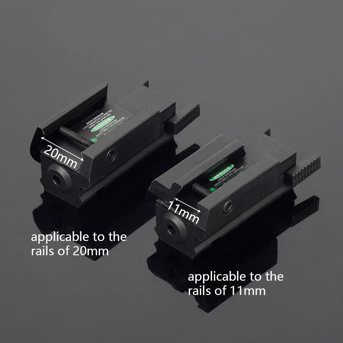 Láser de carga USB, láser verde y rojo, 11mm, 20mm, pistola de caza táctil, pistola de mano GLOCK 17 19, energía portátil recargable para exteriores - imagen 2