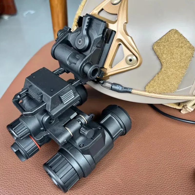 Gafas de visión nocturna tácticas de nailon AN/PVS31, binoculares de doble tubo NVG, accesorios simulados, modelo sin función con soporte para casco L4G24 - imagen 3