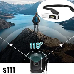 Cámara de acción POV con gafas WiFi y vista en vivo por aplicación