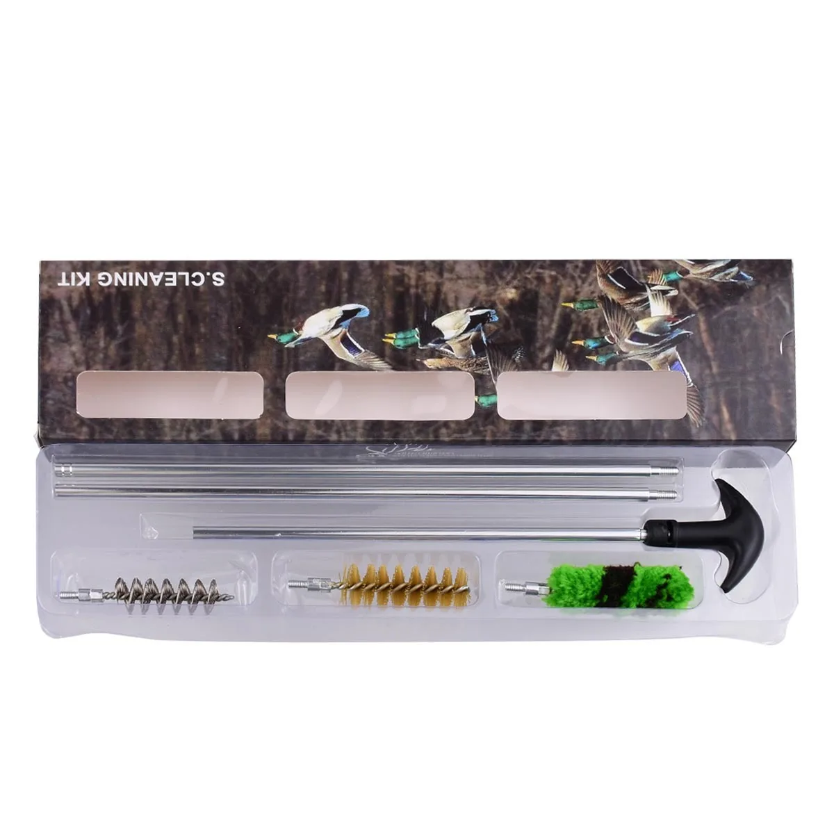 6 unids/set 12 GA 16 GA 20 GA 410 GA Kit de limpieza de pistola varilla cepillo Rifle pistola tubo barril herramienta de limpieza accesorios de caza - imagen 4