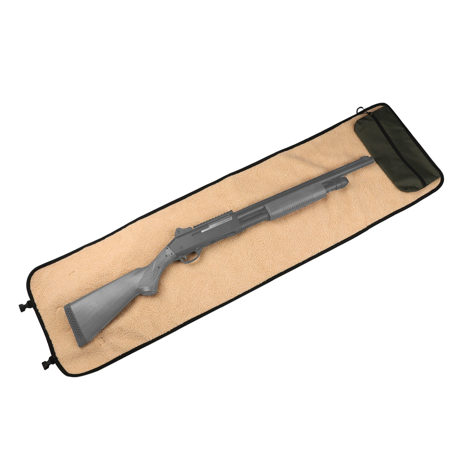 Tourbon accesorios de caza Rifle pistola estera de limpieza de nailon almohadilla kits de limpieza de pistola línea polar de bolsillo 134CM tiro verde - imagen 5