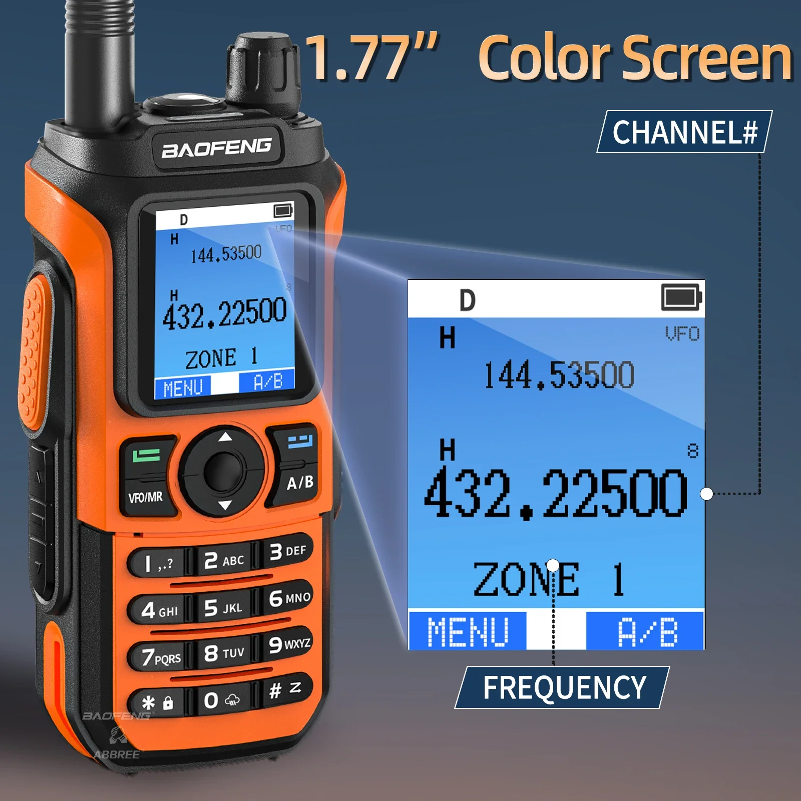 Baofeng UV-21 PRO Walkie Talkie multibanda 1000CH AM FM Bluetooth programación NOAA VOX copia inalámbrica frecuencia V3 Radio bidireccional - imagen 3
