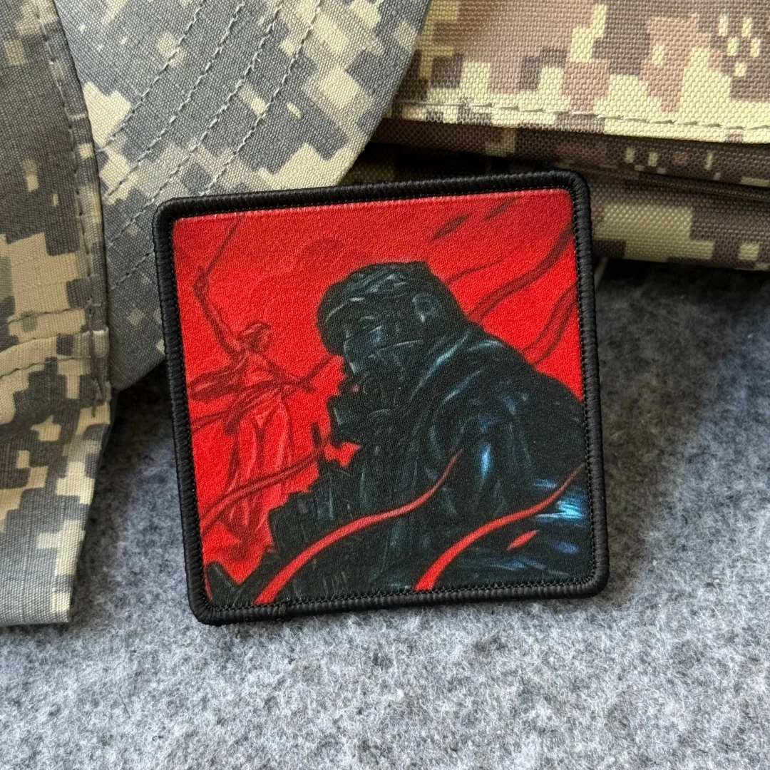 Parche táctico de moral Chevron "Soldiers and Angels", pegatina para mochila del ejército militar, parches de gancho y bucle impresos para ropa - imagen 5