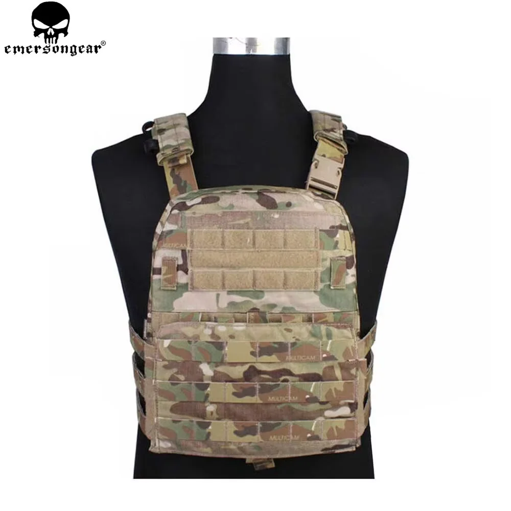 EMERSONGEAR chaleco AVS ligero Airsoft combate Paintball caza al aire libre Molle chaleco portador de placa chaleco negro multicamuflaje EM7398 - imagen 2