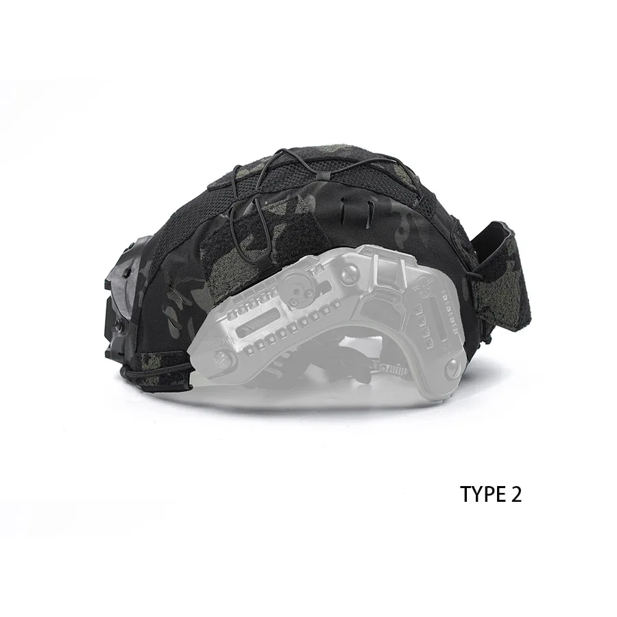 Cubierta de casco táctico CS de caza de tela para casco - imagen 3