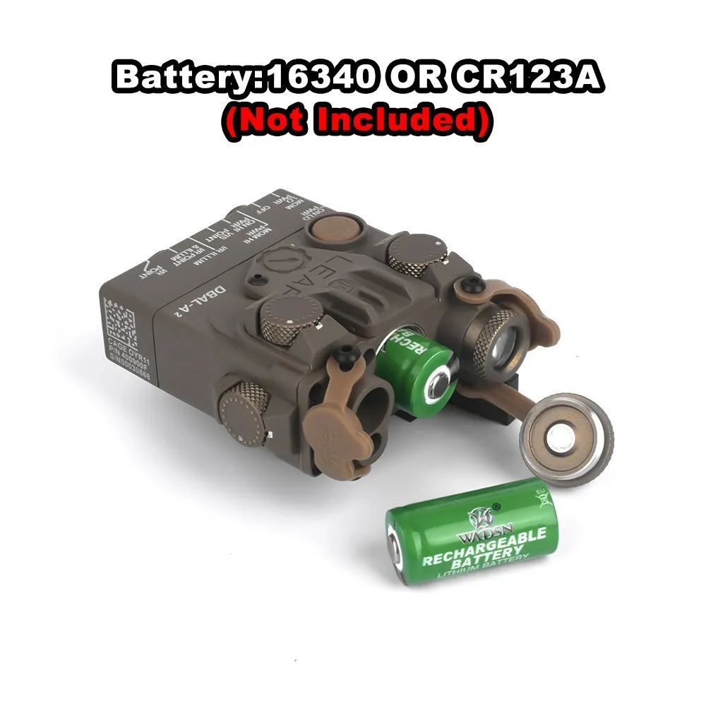WADSN DBAL-A2 táctico rojo verde azul punto indicador de visión caza Airsoft Rifle DBAL blanco luz estroboscópica LED arma Accesorios - imagen 5