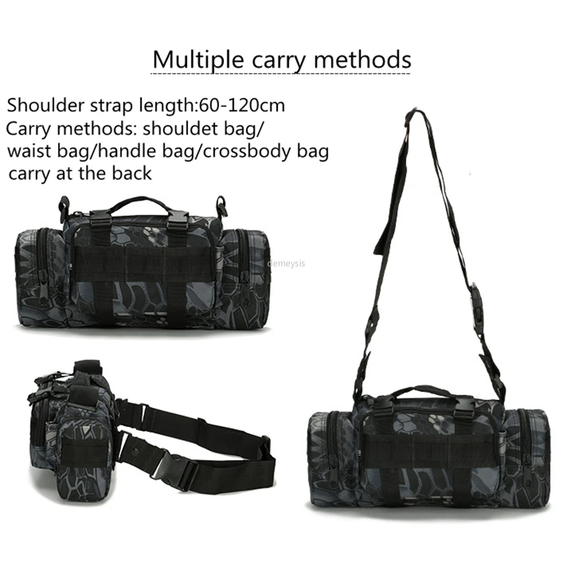 Riñonera táctica para hombre, bolsa de teléfono militar para deportes al aire libre, senderismo, caza, escalada, Camping, cinturón con hebilla - imagen 4