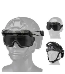 Gafas de seguridad para casco táctico Airsoft con lentes divididas