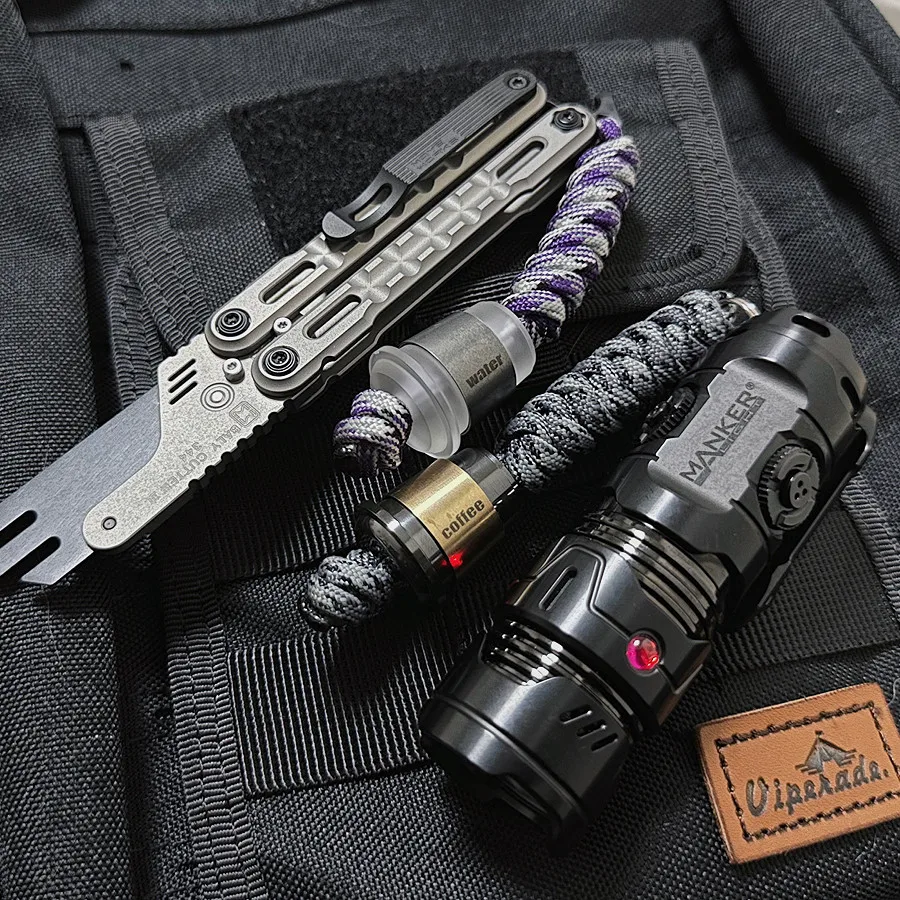 Fidget Spinner de aleación de circonio EDC para aliviar el estrés con taza de papel de café, paraguas, cuerda, cuchillo, colgante, decoración DIY para mochila con cremallera - imagen 5