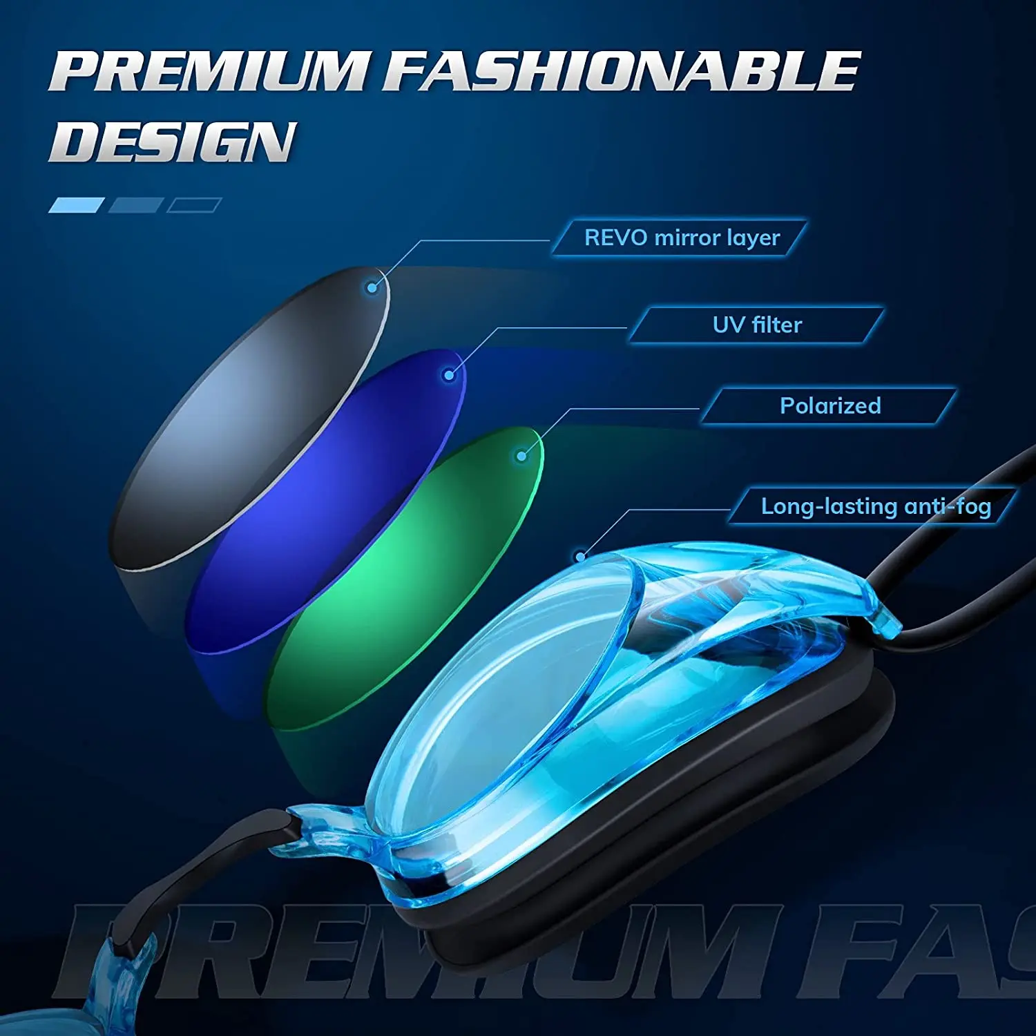 JSJM gafas de natación de competición profesional para adultos, protección UV antivaho, gafas de natación de silicona impermeables, hombres y mujeres, nuevas - imagen 3