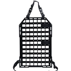 Organizador táctico MOLLE asiento trasero con tablero PP