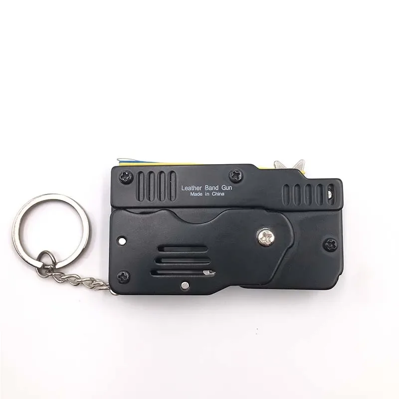 MINI pistola de banda de goma plegable, herramientas de alta calidad para exteriores, Mini pistola de banda de goma, herramientas de tiro de pelo continuo - imagen 5