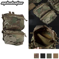 OPHIDIANTAC, plano posterior ligero de doble bolsa V5, accesorios para chaleco de PC, combinación de bolsa de chaleco para artículos diversos, combinación de entrenamiento extendido de