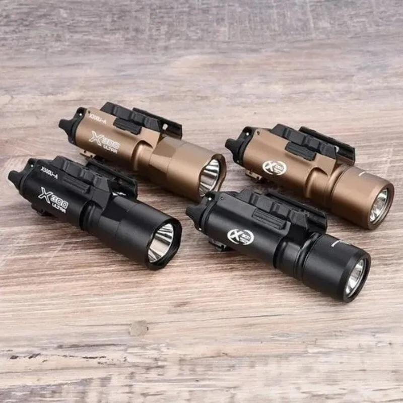 Surefir Linterna táctica LED estroboscópica riel 20mm para pistola