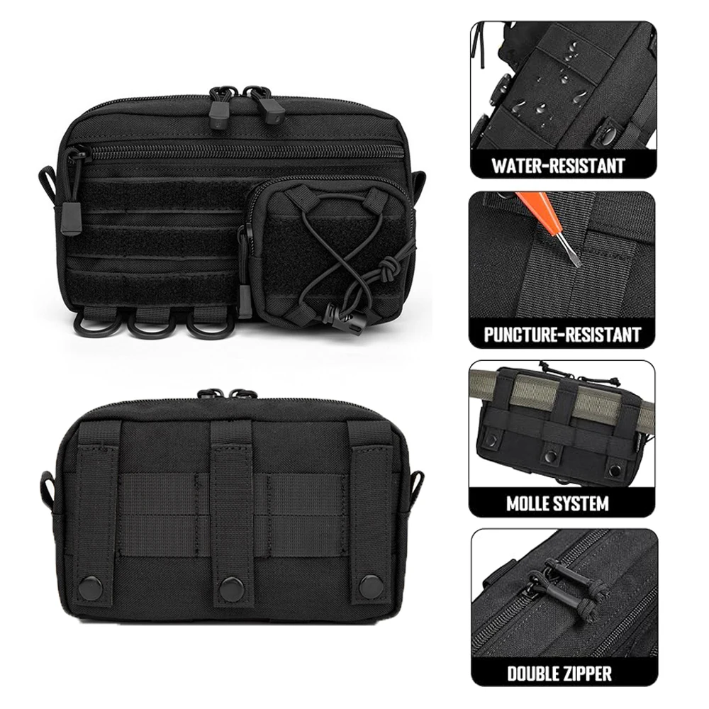 Bolsa de administrador Molle 1000D, organizador EDC, bolsa de caza, bolsa de herramientas de utilidad, riñonera para exteriores para caza, escalada y ciclismo - imagen 2