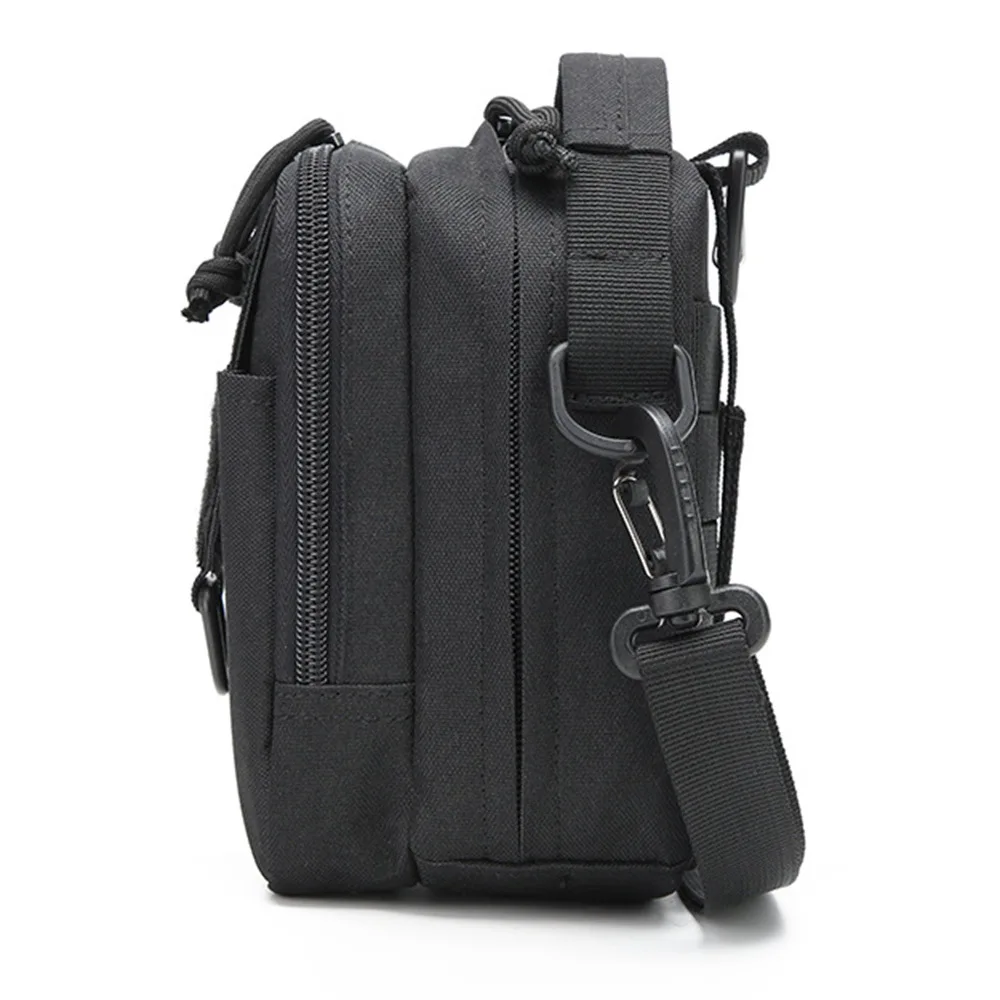 Bandolera táctica para exteriores, bolso cuadrado de doble capa, herramienta EDC, riñonera Molle, bolsos de hombro multifuncionales - imagen 3