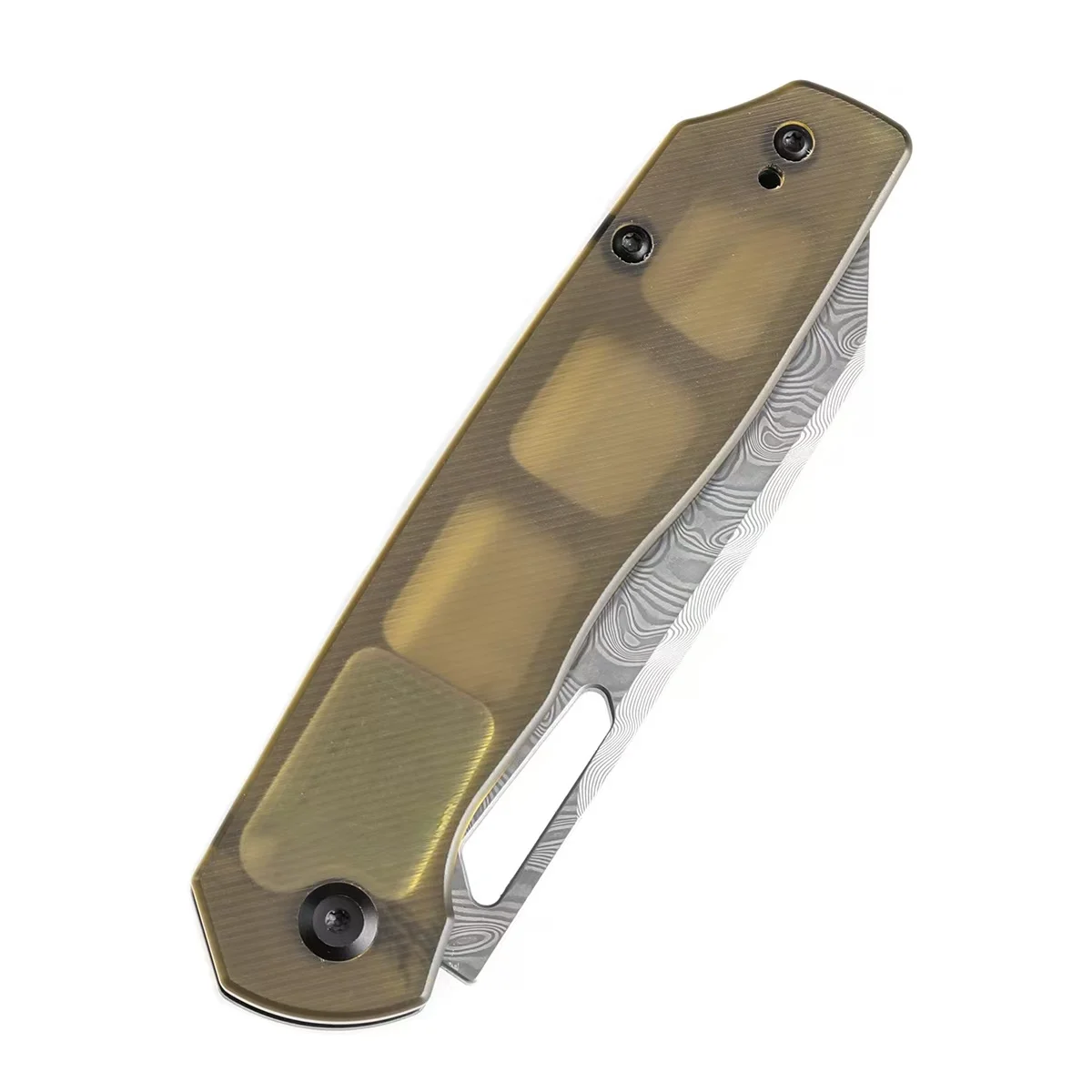 Tenable Shard cuchillo EDC plegable Damasco con mango G10 y aluminio - imagen 5