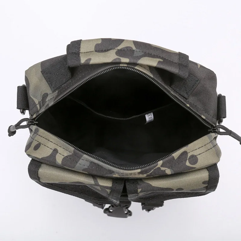 Bolsa de señuelos al aire libre para hombre, pecho de ciclismo Molle, bolso de hombro tipo bandolera militar táctico, para acampar, escalar, senderismo y pesca - imagen 4