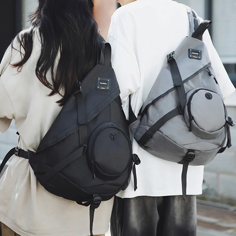 Mochila para acampar al aire libre, senderismo, ciclismo, entrenamiento de viaje para hombres, senderismo, bolso cruzado, Fitness, gimnasio, bolsa de pecho, bolsas de equipaje para estudiantes - imagen 2