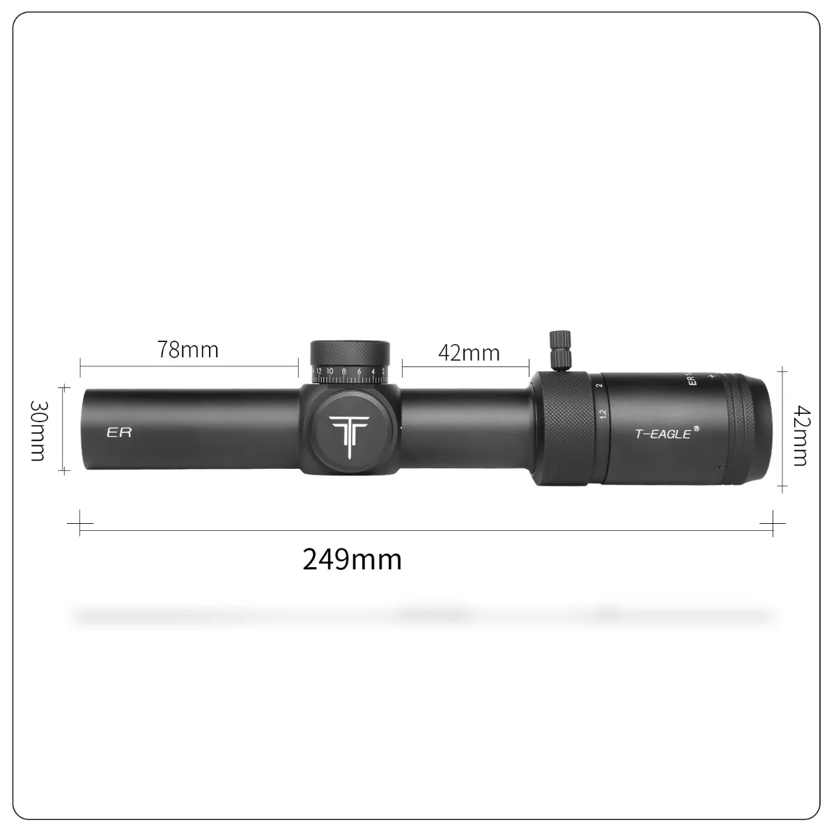HK 1,2-6x24IR visor táctico corto rojo/verde alta definición - imagen 3