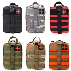 Botiquín de primeros auxilios táctico portátil, bolsa médica para senderismo, viaje, hogar, estuche de tratamiento de emergencia, herramientas de supervivencia, bolsa EDC MOLLE