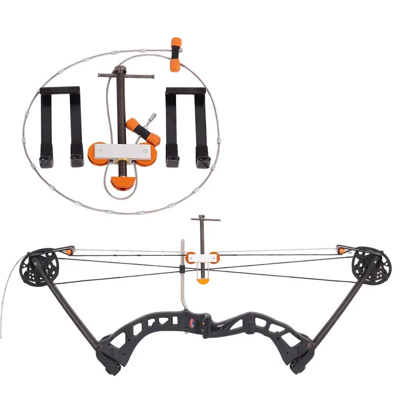Abridor de arco compuesto de aleación de aluminio, abridor de arco de alambre, ajustador de arco de alta calidad con polea compuesta - imagen 2