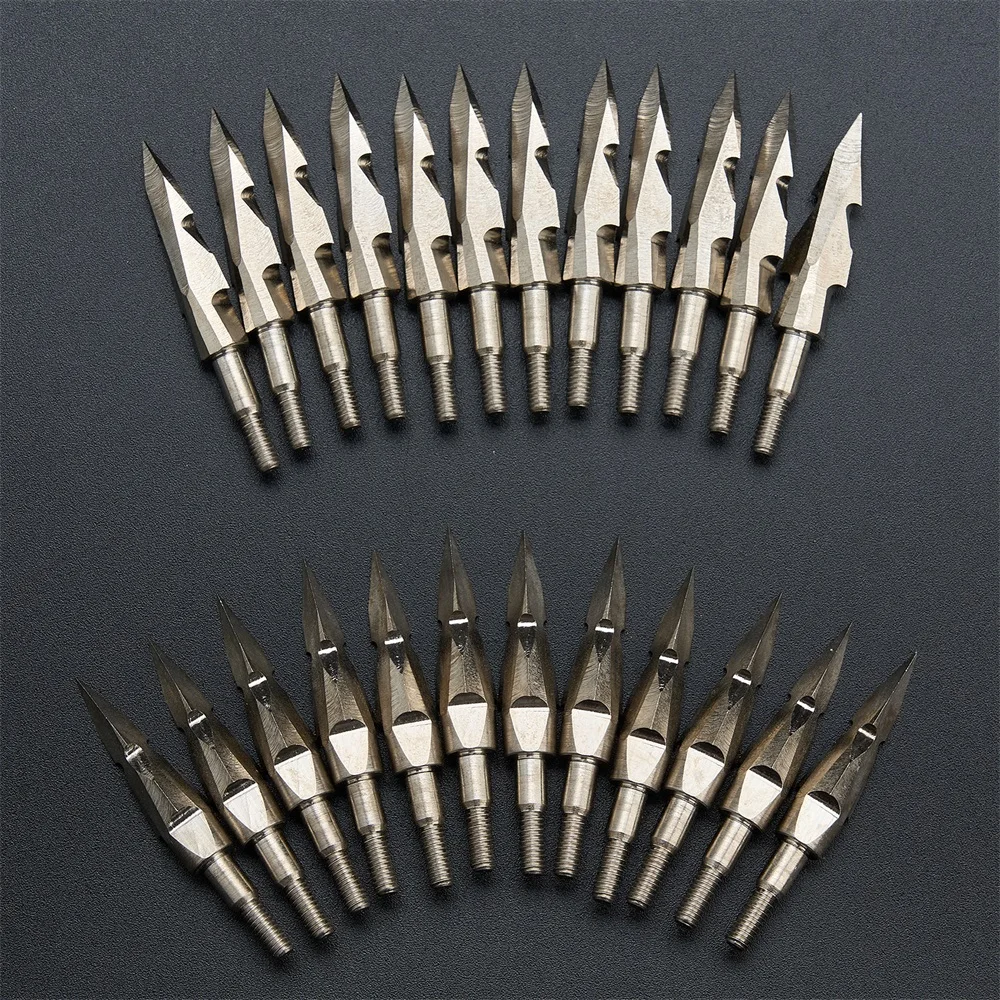 Punta de flecha de caza con arco, 6/12/24 Uds., 150 puntos de punta ancha de objetivo de grano para arco recurvo compuesto, accesorios de caza al aire libre