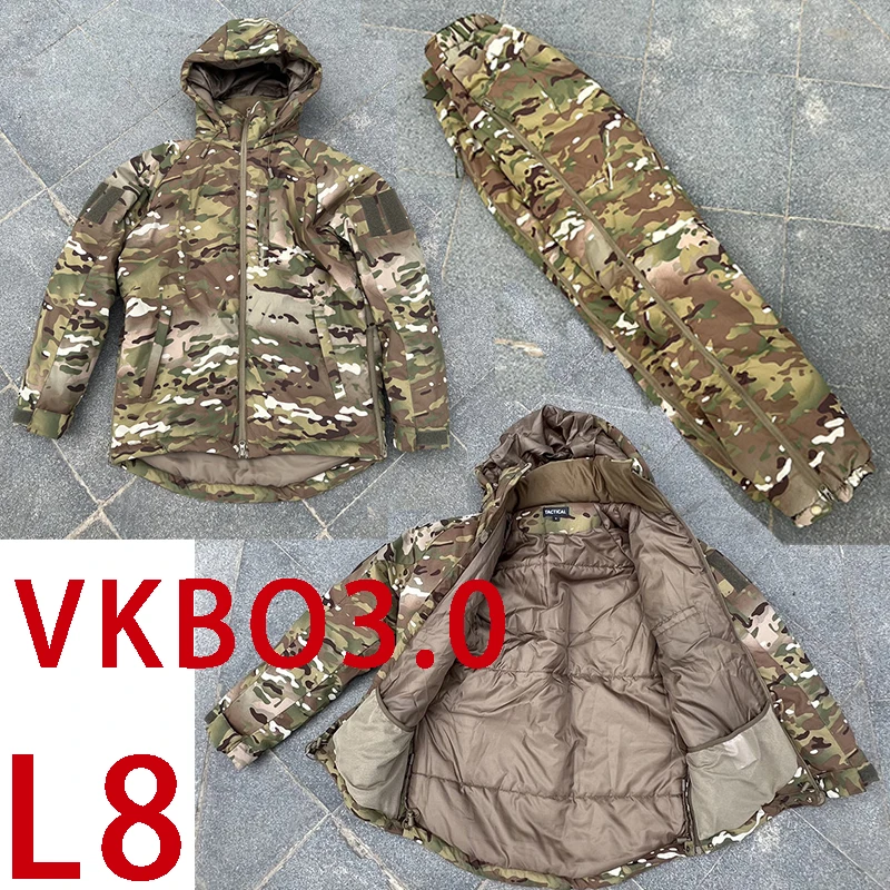 Vkbo. 3 Chaqueta de algodón rusa L8 con pantalones de algodón gruesos cálidos y resistentes al frío como pantalones de entrenamiento - imagen 2