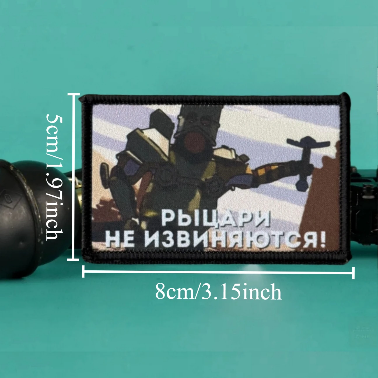Parche táctico militar gancho y bucle leyenda Apológetas al Caballero - imagen 3