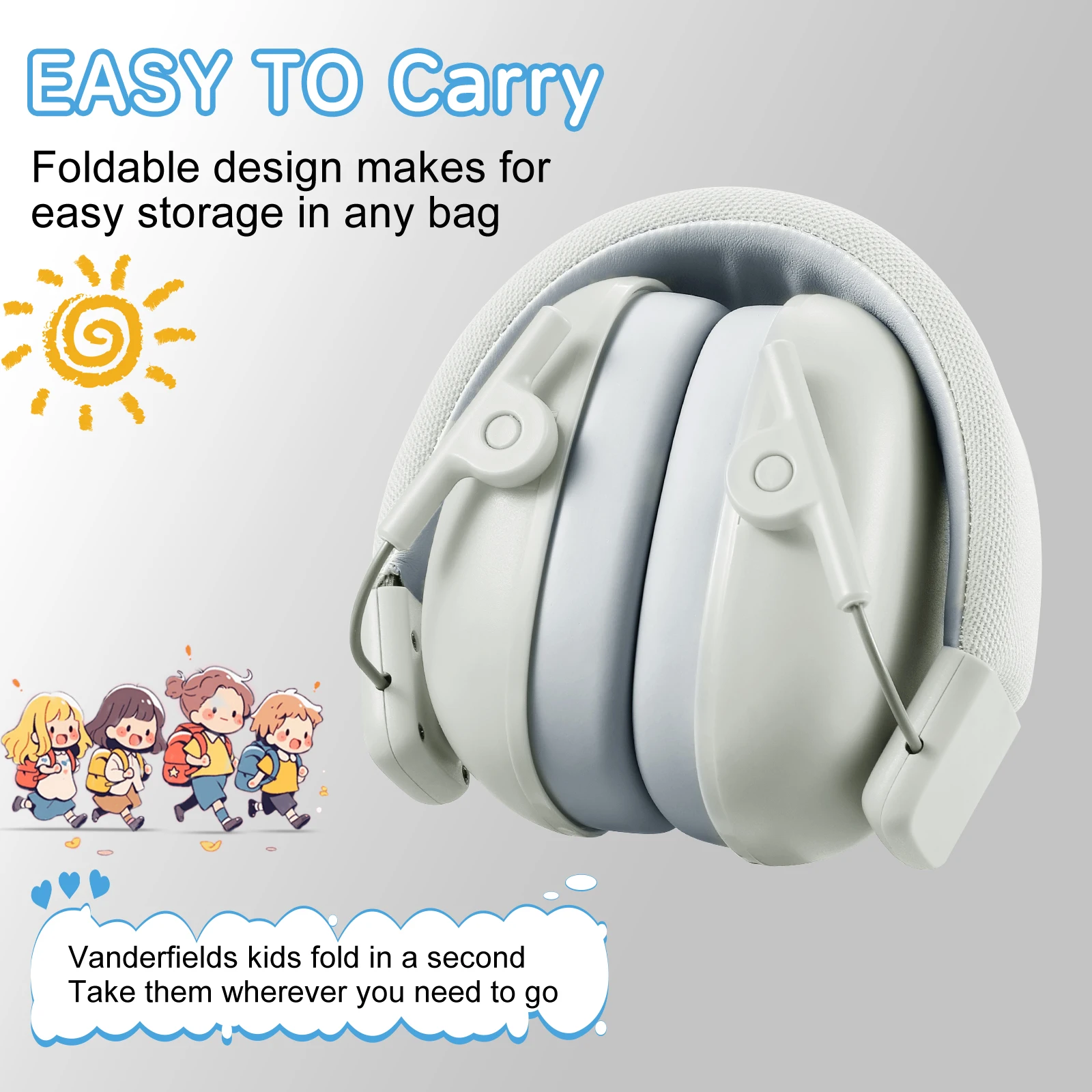 Auriculares con cancelación de ruido y protección auditiva para niños, orejeras de protección auditiva SNR 27dB para niños pequeños - imagen 5